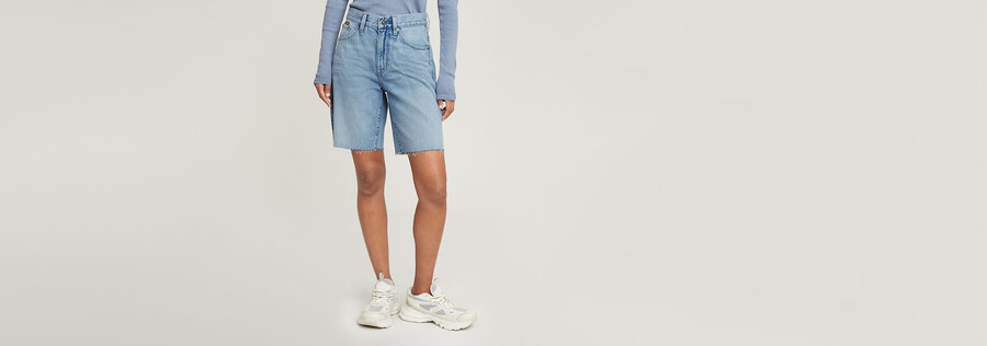 viktoria bermuda shorts mit offener kante