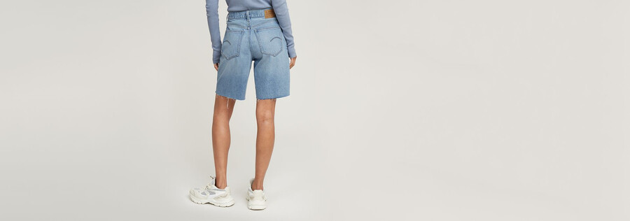 viktoria bermuda shorts mit offener kante
