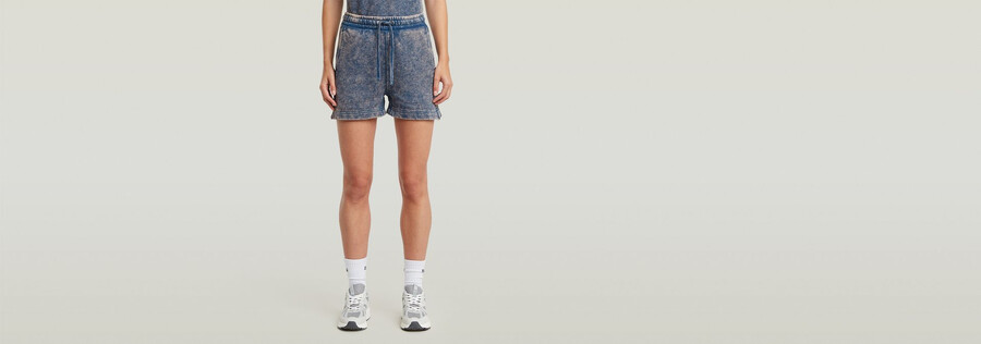 Überfärbte sweatshorts