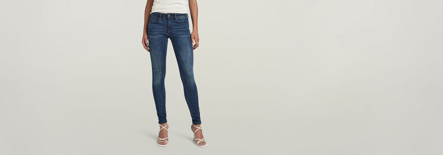 midge zip mid-waist skinny jeans