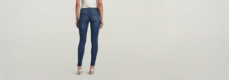 midge zip mid-waist skinny jeans