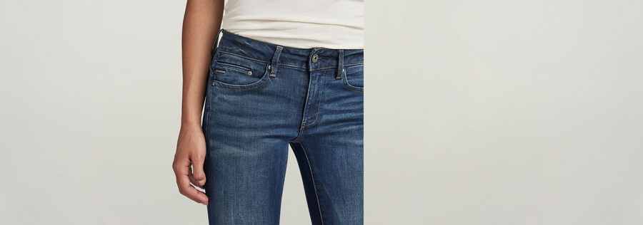 midge zip mid-waist skinny jeans