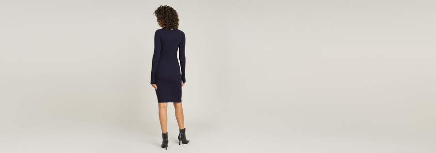 rippen-slim-kleid