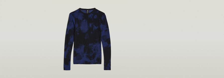 slim-top mit vintage-waschung