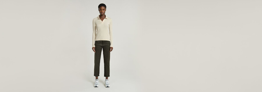geripptes slim-fit-polo