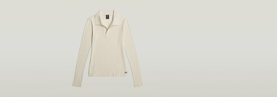 geripptes slim-fit-polo