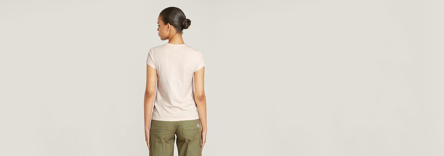 Überfärbtes eyben slim v-neck top 2.0