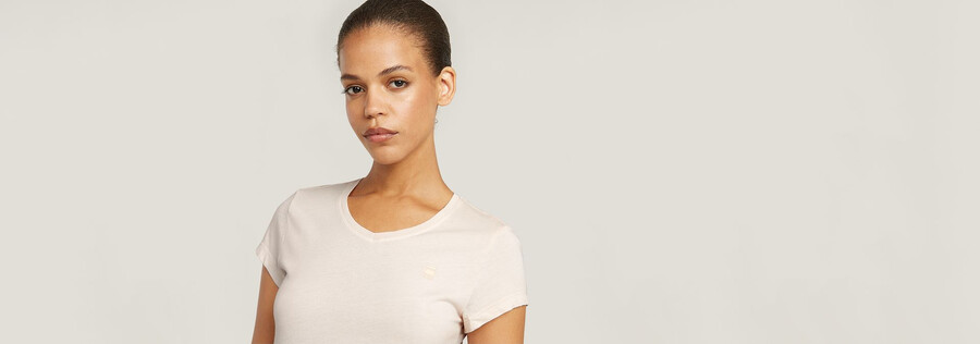 Überfärbtes eyben slim v-neck top 2.0