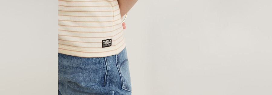 stripe eyben slim v-neck top 2.0