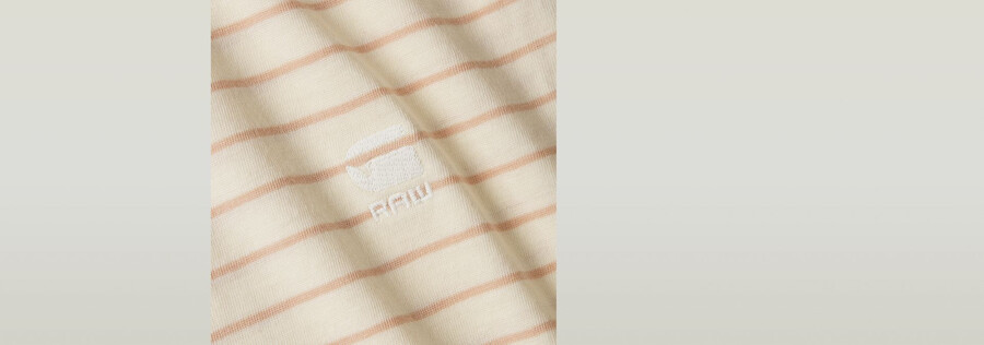 stripe eyben slim v-neck top 2.0