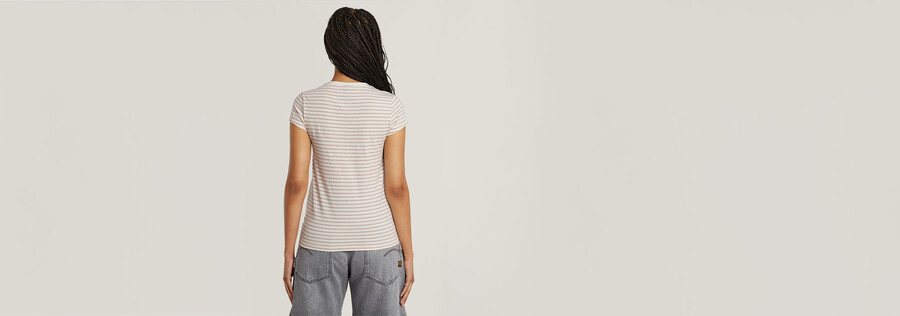 stripe eyben slim v-neck t-shirt 2.0