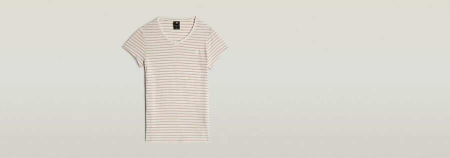 stripe eyben slim v-neck t-shirt 2.0