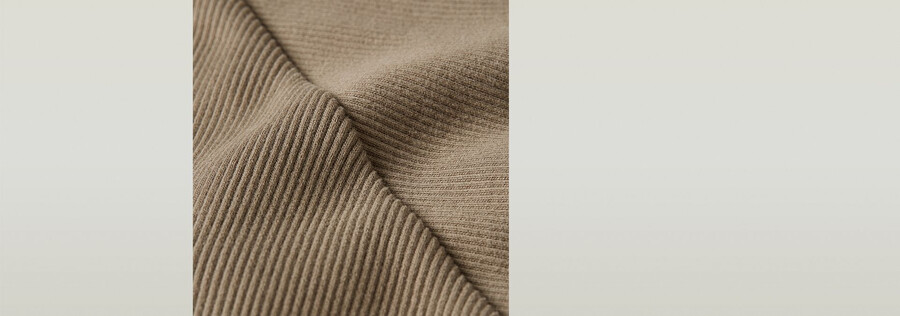 slim rib mock top