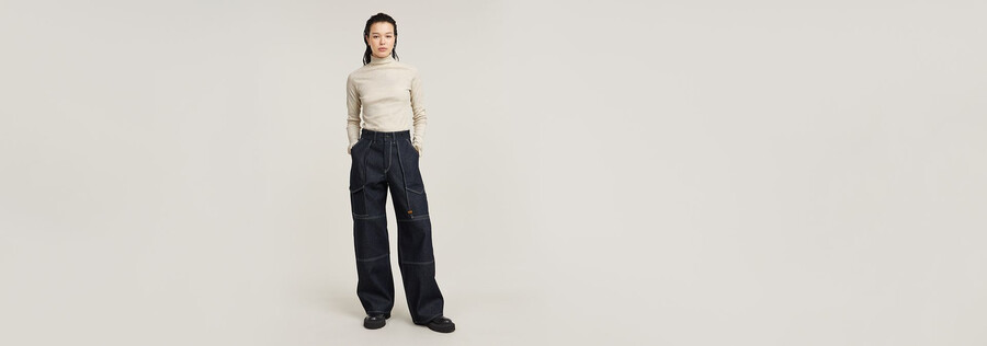 beschichtetes slim rib mock top