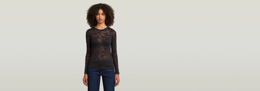 feines spitzen-aop-slim-top