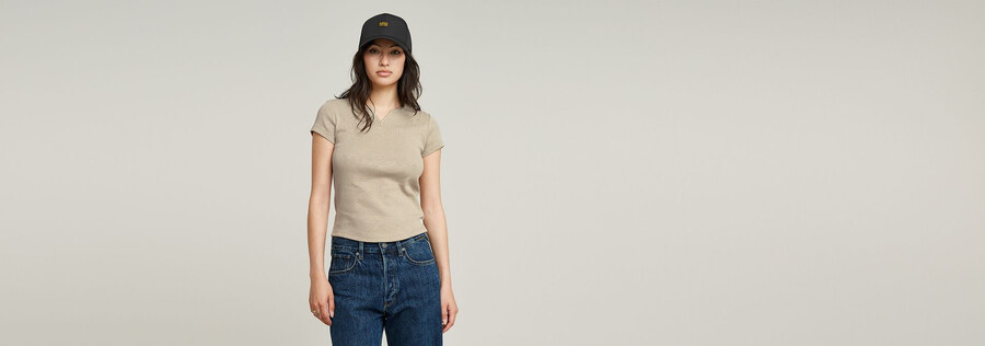 slim-top mit mikro-knopfleiste