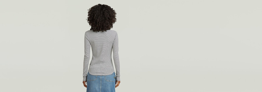 gestreiftes slim-fit-t-shirt