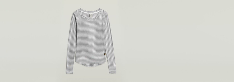 gestreiftes slim-fit-t-shirt