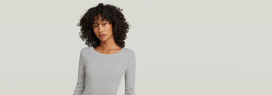 gestreiftes slim-fit-t-shirt