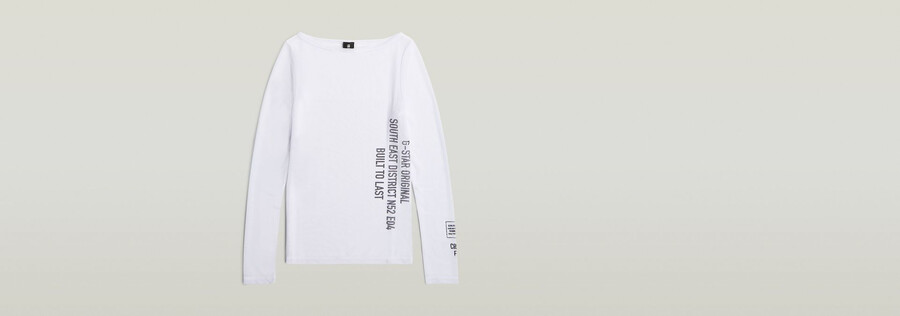 stencil boat slim t-shirt