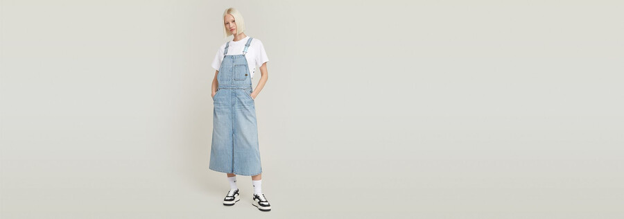 midi latzkleid