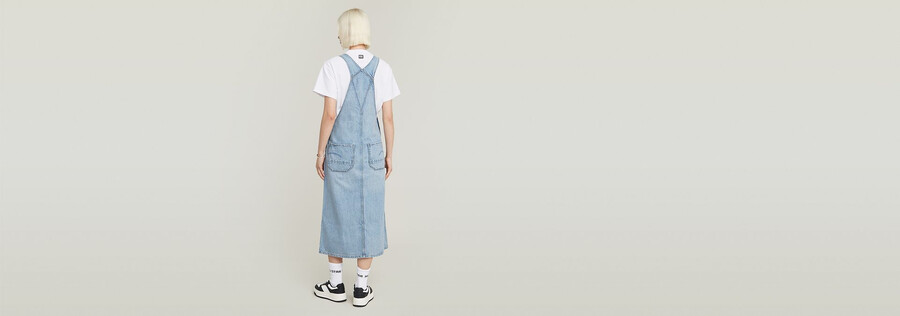 midi latzkleid