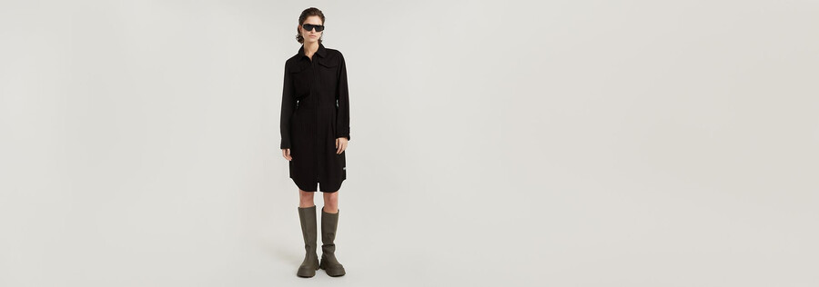 militärhemdkleid