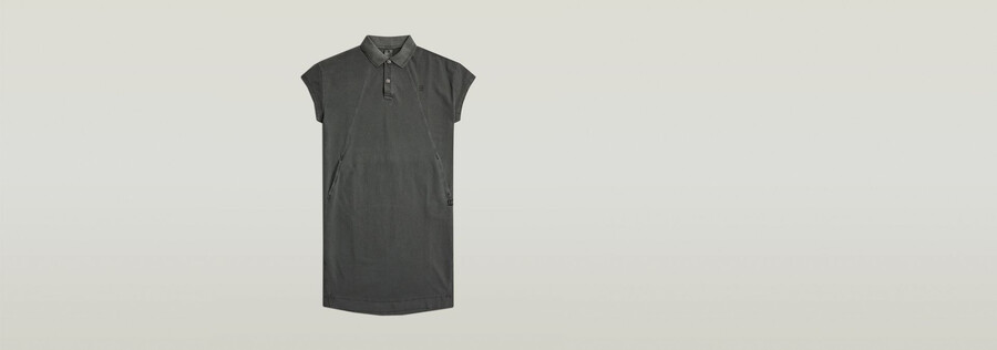 polokleid mit nahtdetails