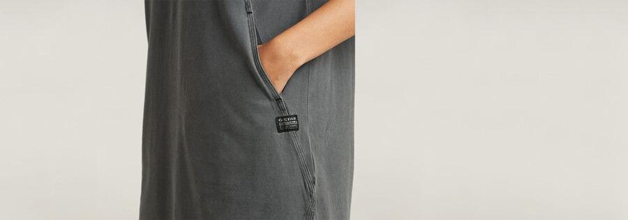 polokleid mit nahtdetails