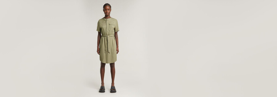 kleid mit gürtel
