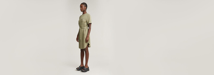 kleid mit gürtel