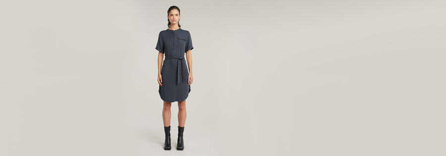kleid mit gürtel