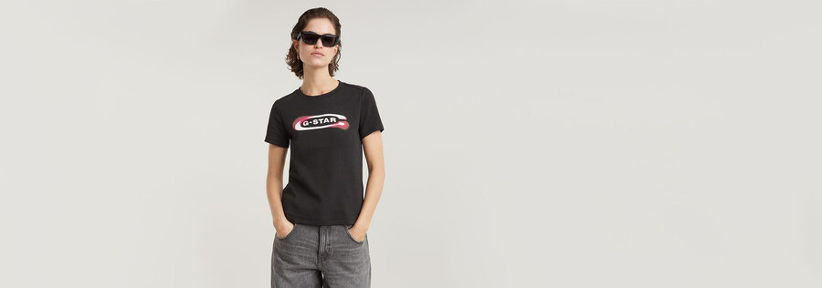 old school logo top