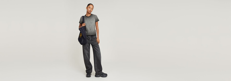 Überfärbtes micro boxy top