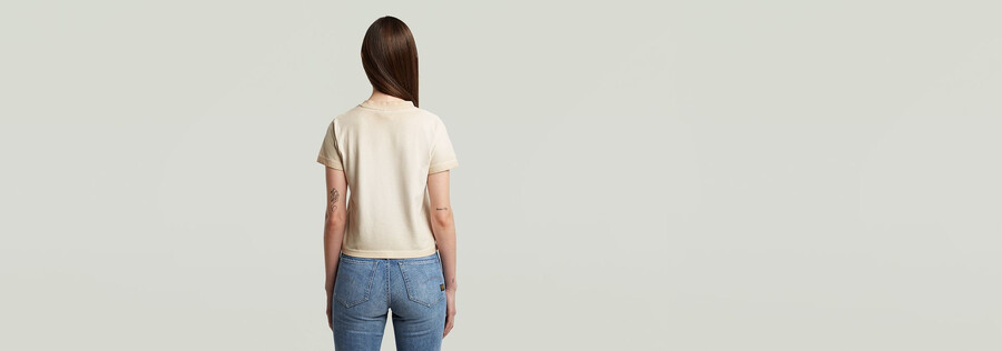Überfärbtes micro boxy top