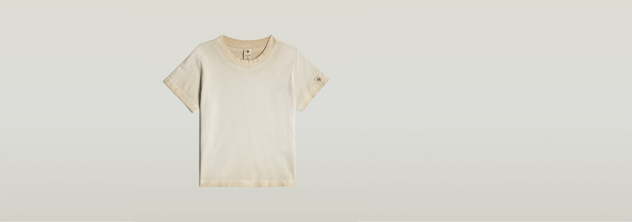 Überfärbtes micro boxy top