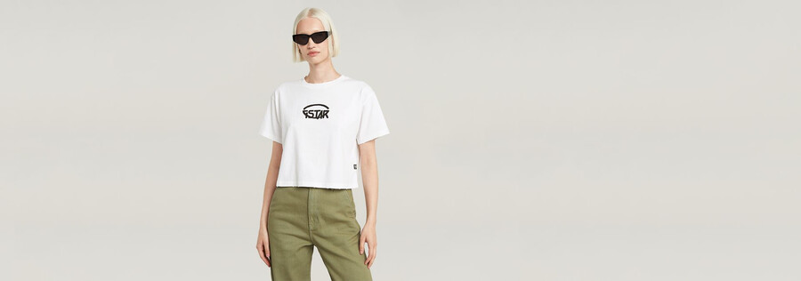 kurzes lässiges logo-top