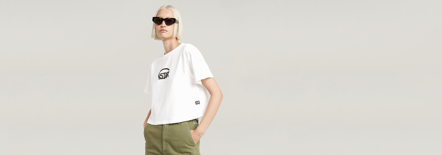 kurzes lässiges logo-top