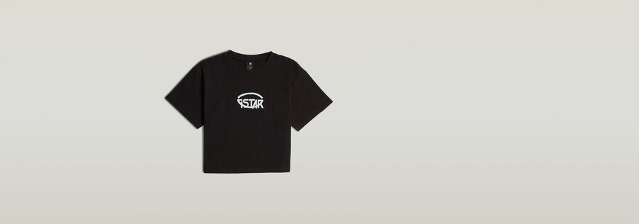 kurzes lässiges logo-top