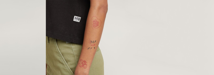 kurzes lässiges logo-top