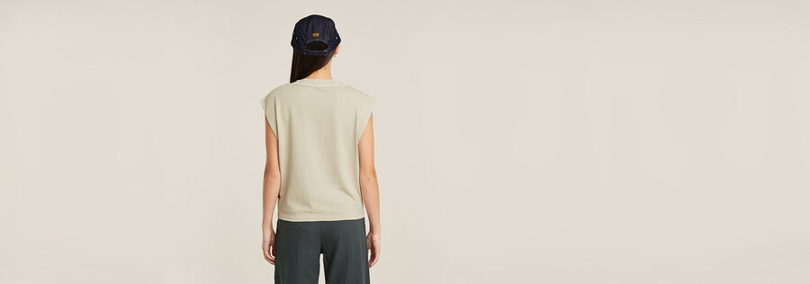 mini g-script logo overdyed top