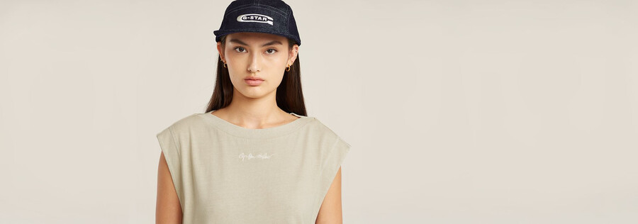 mini g-script logo overdyed top