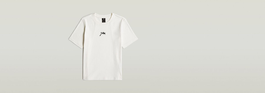 t-shirt mit schriftzug