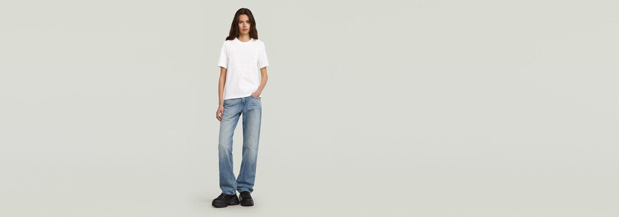 t-shirt mit textgrafik
