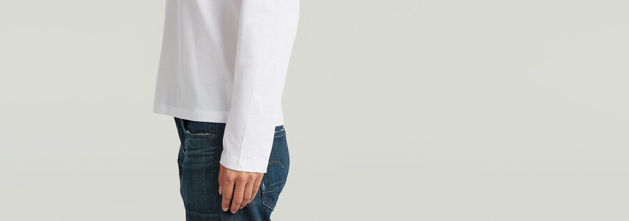 langarm-t-shirt mit rundhalsausschnitt