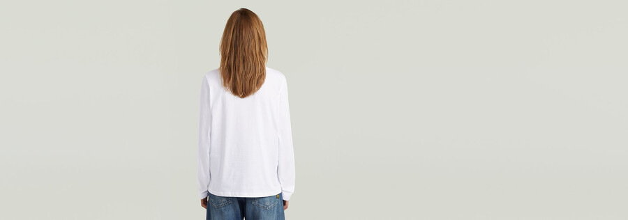 langarm-t-shirt mit rundhalsausschnitt