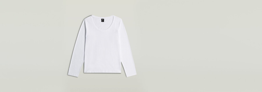 langarm-t-shirt mit rundhalsausschnitt
