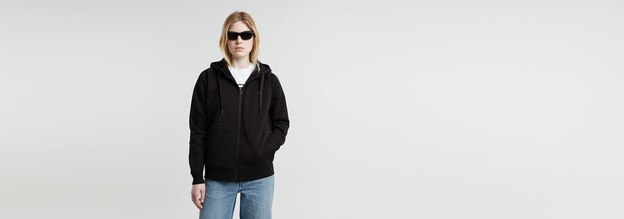 premium core 2.1 kapuzenpullover mit reißverschluss