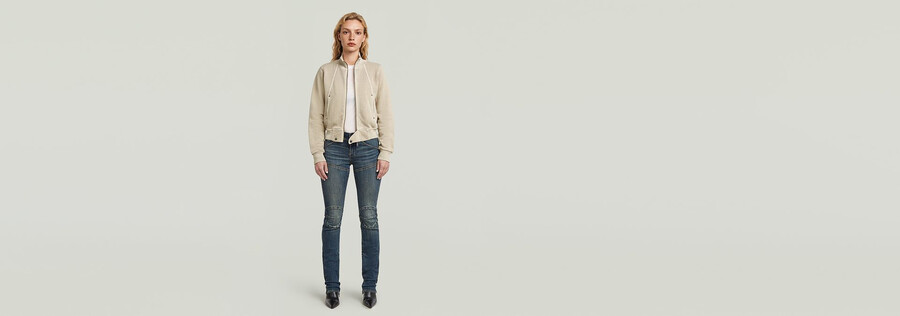 track overdyed slim sweater jacket