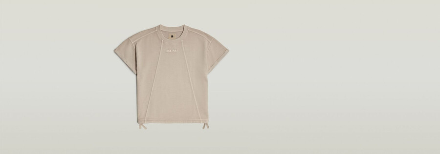 pullover mit überfärbten nahtdetails